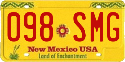 NM license plate 098SMG