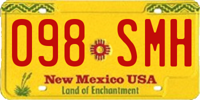 NM license plate 098SMH