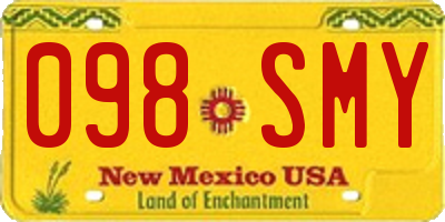 NM license plate 098SMY
