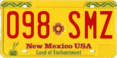 NM license plate 098SMZ