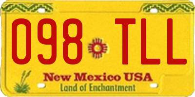NM license plate 098TLL