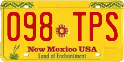 NM license plate 098TPS