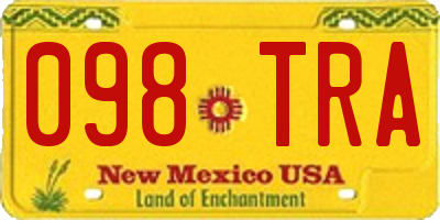 NM license plate 098TRA