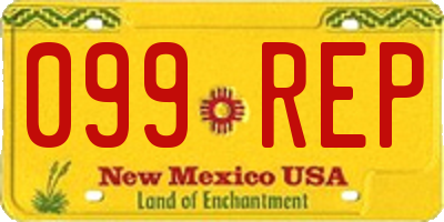 NM license plate 099REP