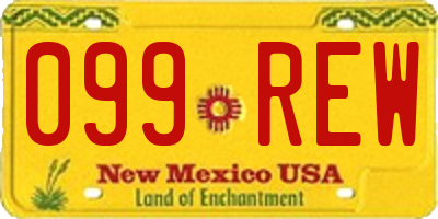 NM license plate 099REW
