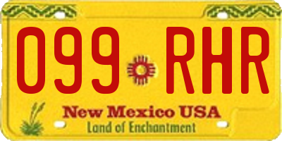 NM license plate 099RHR