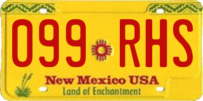NM license plate 099RHS