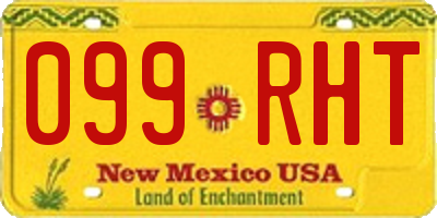 NM license plate 099RHT