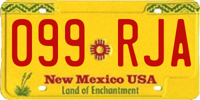 NM license plate 099RJA