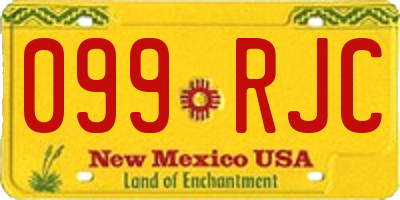 NM license plate 099RJC