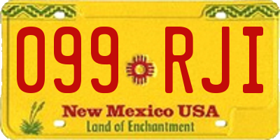 NM license plate 099RJI