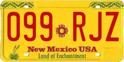 NM license plate 099RJZ
