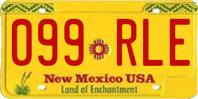 NM license plate 099RLE