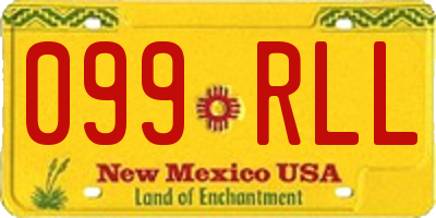 NM license plate 099RLL