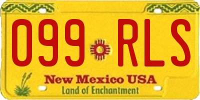NM license plate 099RLS