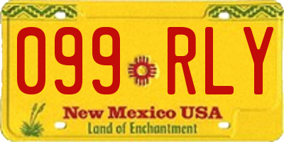 NM license plate 099RLY