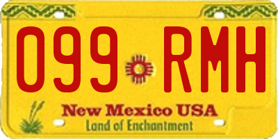 NM license plate 099RMH