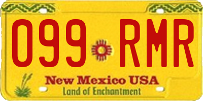 NM license plate 099RMR