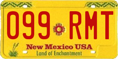 NM license plate 099RMT