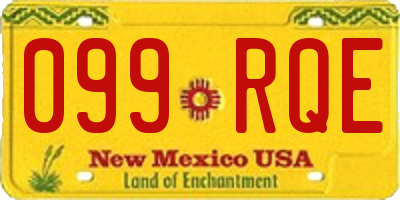 NM license plate 099RQE