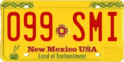 NM license plate 099SMI