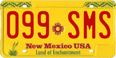 NM license plate 099SMS