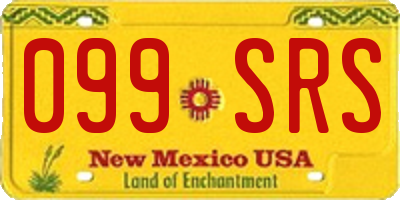 NM license plate 099SRS
