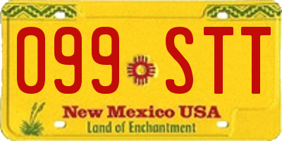 NM license plate 099STT
