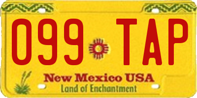 NM license plate 099TAP