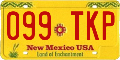 NM license plate 099TKP