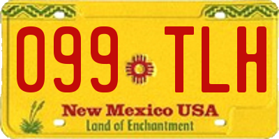 NM license plate 099TLH