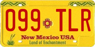 NM license plate 099TLR