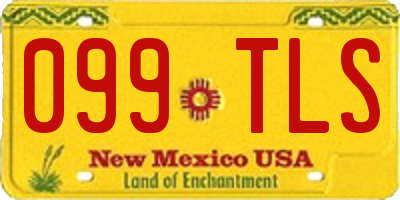 NM license plate 099TLS