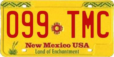 NM license plate 099TMC