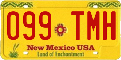 NM license plate 099TMH