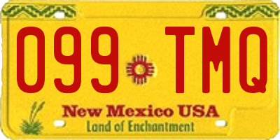 NM license plate 099TMQ