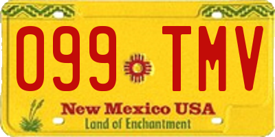 NM license plate 099TMV