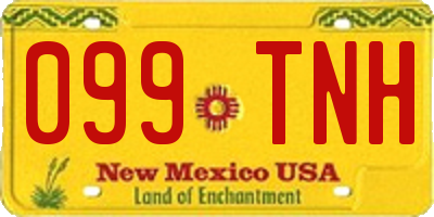 NM license plate 099TNH