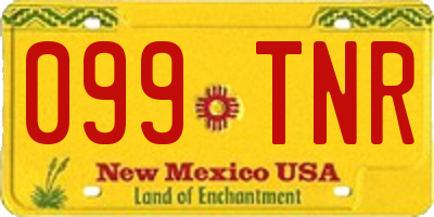 NM license plate 099TNR