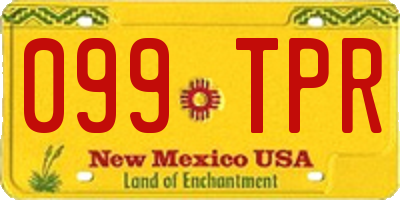 NM license plate 099TPR