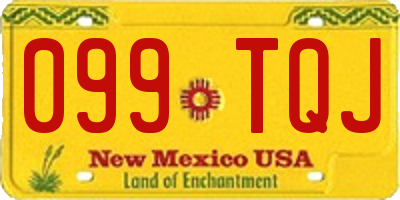 NM license plate 099TQJ