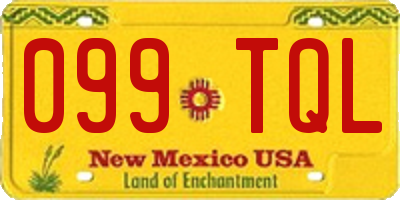 NM license plate 099TQL