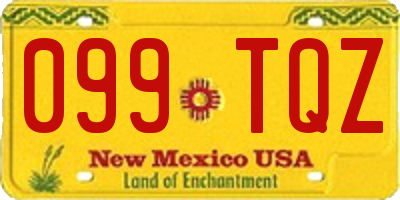 NM license plate 099TQZ