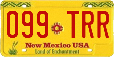 NM license plate 099TRR