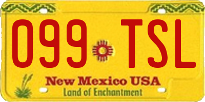 NM license plate 099TSL