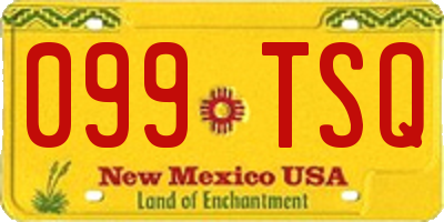 NM license plate 099TSQ