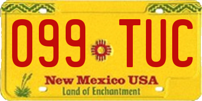 NM license plate 099TUC