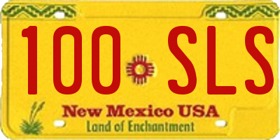 NM license plate 100SLS