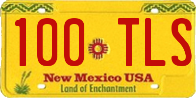 NM license plate 100TLS