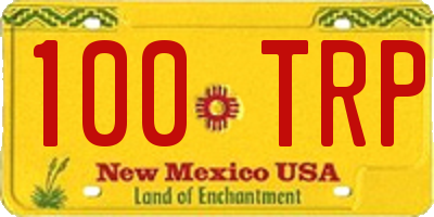 NM license plate 100TRP